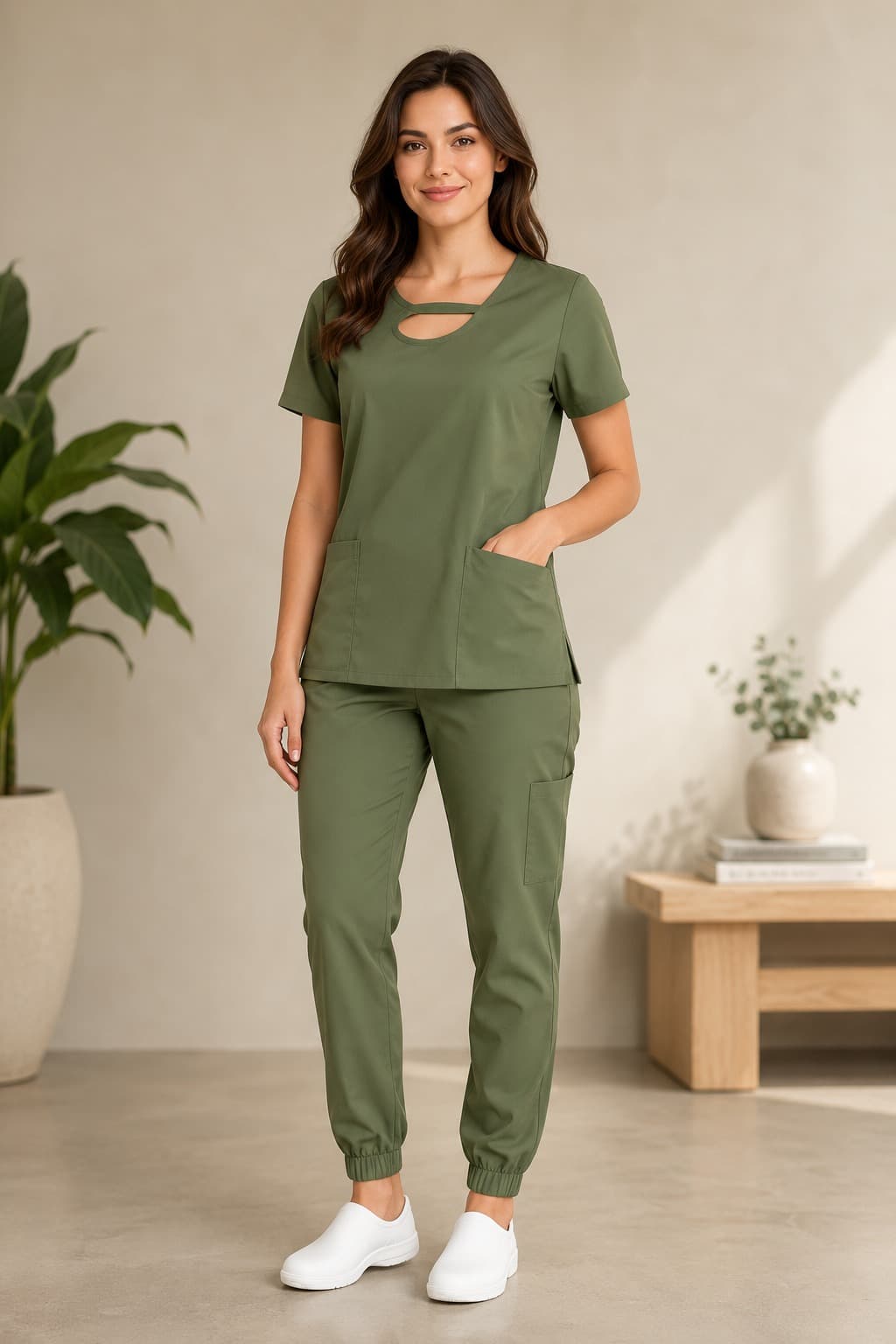 Set AURA Keyhole — uniforme médico ONE MEDICAL